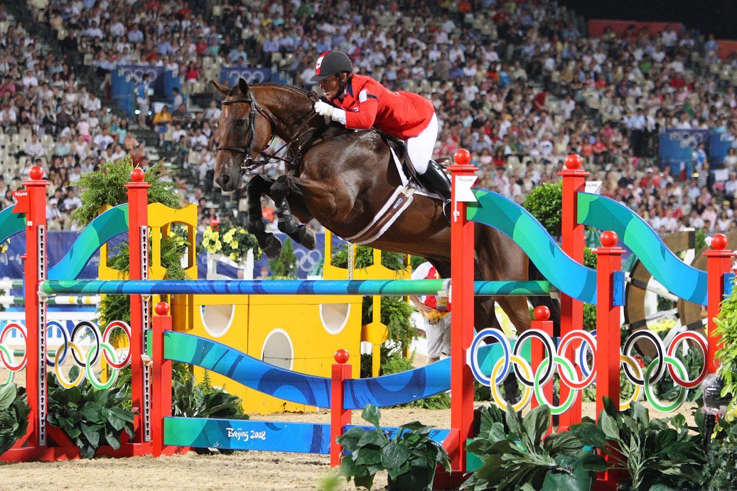 Sandra Donnelly competing at the 2008 Beijing Olympics